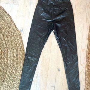 Black leather pants/worn once